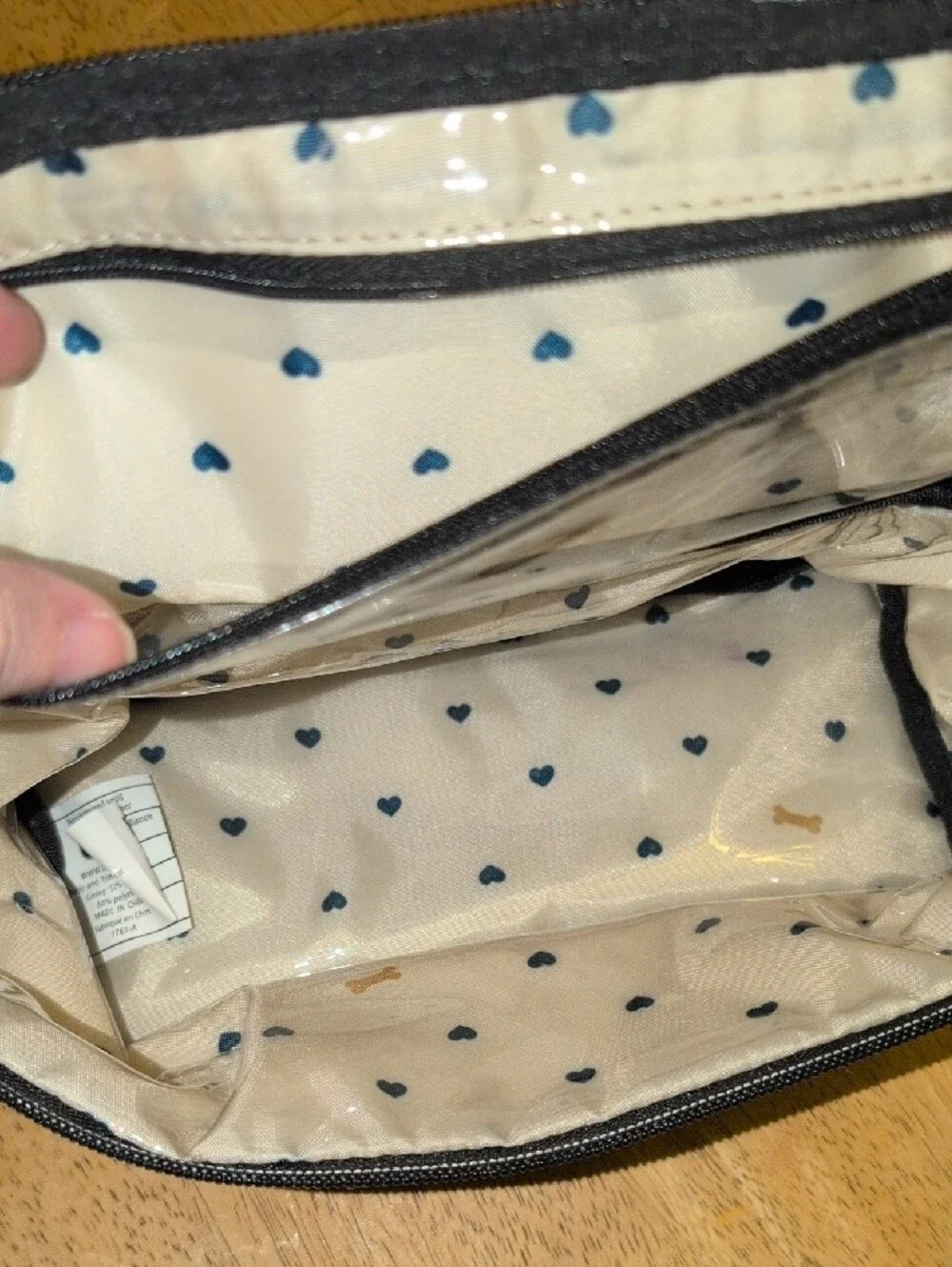 Black Paw Print Cosmetic Bag Set - Picture 5 of 5